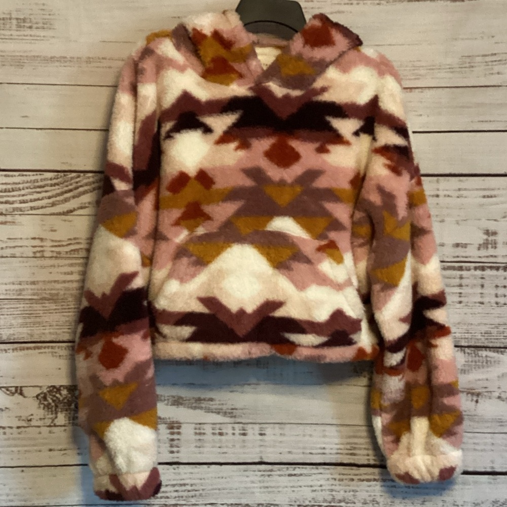 Aeropostale Cozy Multicolor Hoodie Swearshirt